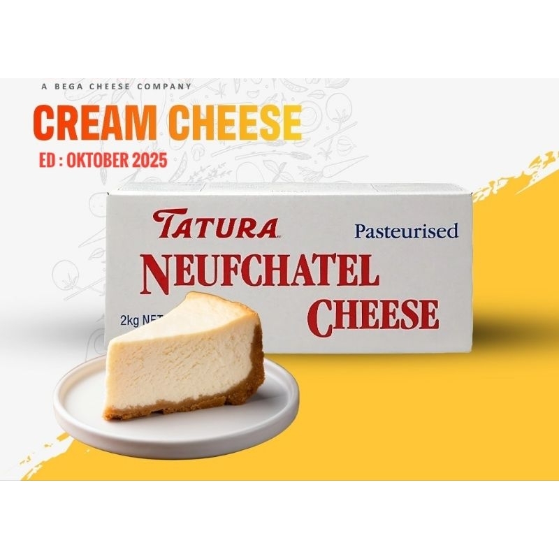 

Tatura Neufchatel Cream Cheese 250gr Krim Keju Halal Made Australia