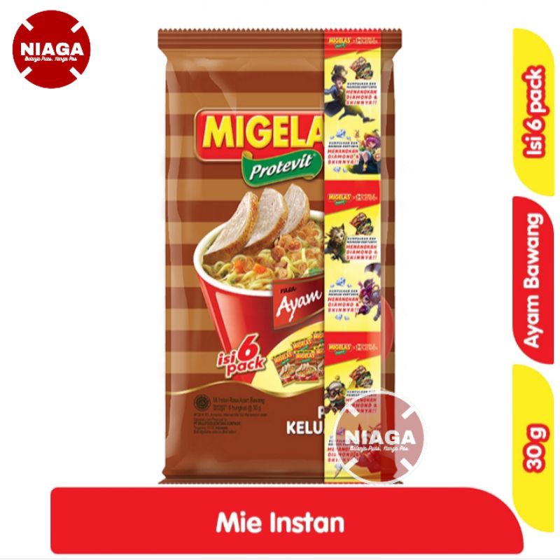

Migelas Protevit Mi Instan Ayam Bawang 6 x 30 g