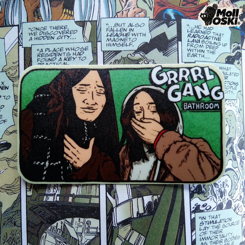 

molloski - Sticker Grrrl gang / Bathroom - Edisi sticker band / Sticker Musik / Sticker Lagu / Sticker Skena