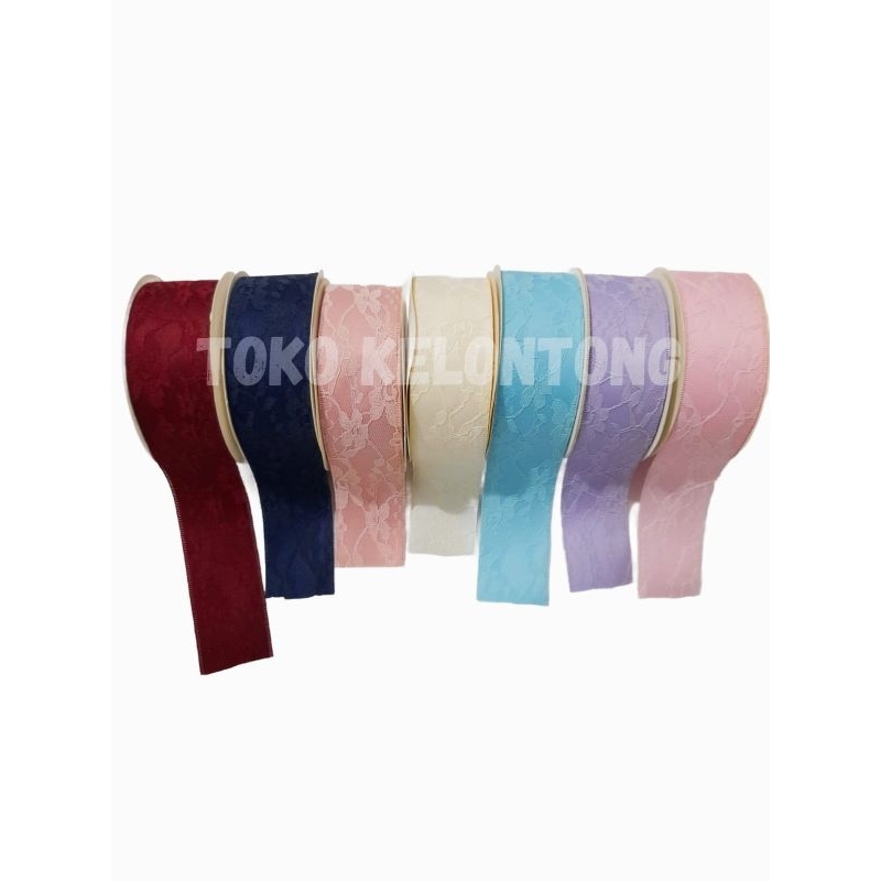 PITA BRUKAT SATIN 4CM / PITA KOREA PER METER