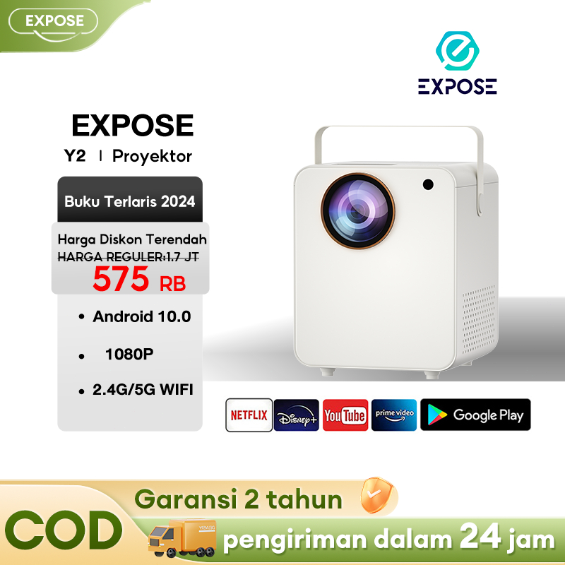 Proyektor Android 12.0 UHD 4G Wi-Fi Bluetooth Layar LED Cermin Proyektor Mini Portabel Smart phone