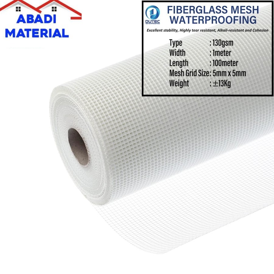 Fiberglass mesh waterproofing / kawat fiberglass polyester / fiber mesh jaring waterproof net / kawa