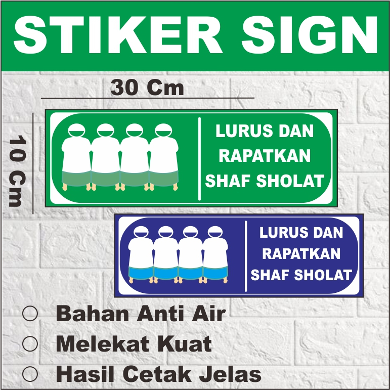 

Stiker Shaf Vnyl Murah Sticker Penunjuk Kiblat