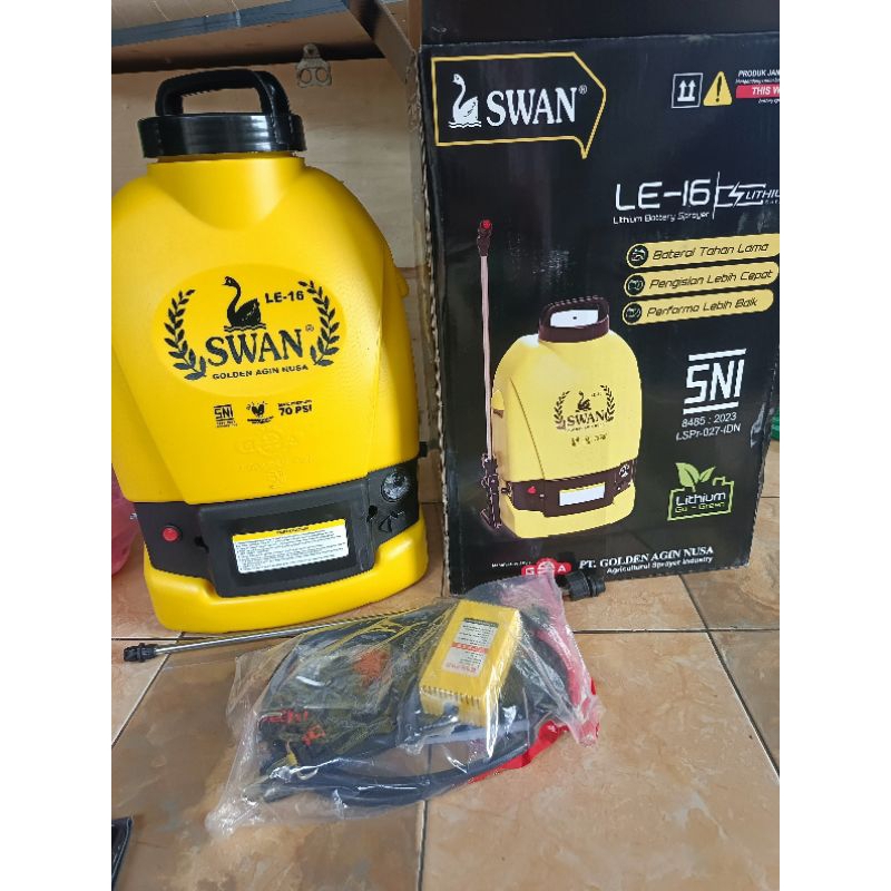 SPRAYER SWAN F-16 ELEKTRIK, SPRAYER LE-16LITER SWAN, SPRAYER BATERAI LITIUM