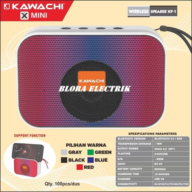 Speaker Portable Speaker Mini Murah Meriah FullBass kawachi X-MINI XP-1