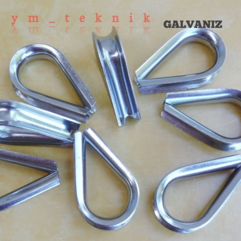 galvaniz thimble sling 12mm heavy duty kausen puki