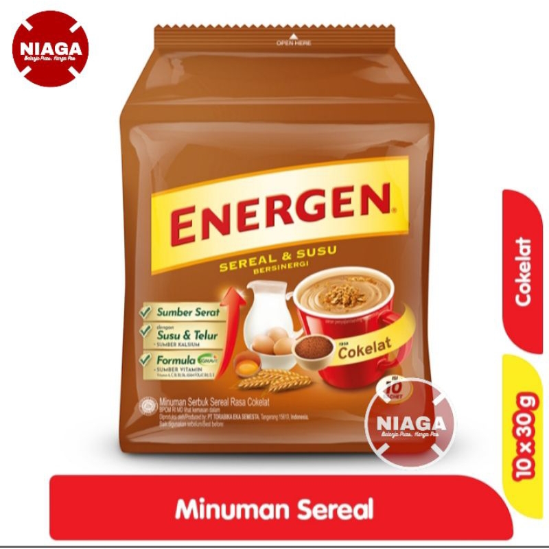

Energen Minuman Sereal Cokelat 10 x 30 g