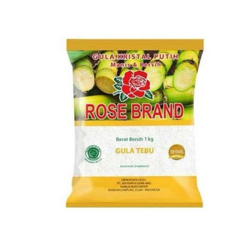

Rose Brand gula pasir kuning 1kg