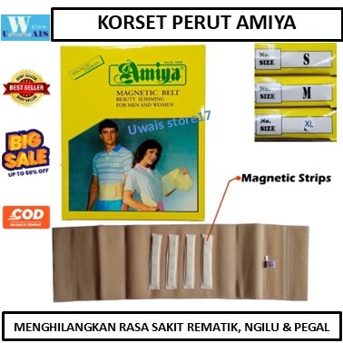 Korset Amiya Dengan Magnet / Magnetic Belt / Sabuk Pelangsing Magnet Korset Perut