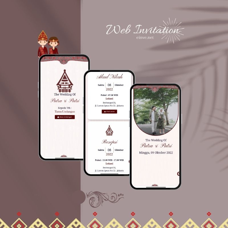Demo-14 / Adat Batak Undangan Website (Web Invitation) & Undangan Pernikahan Digital Murah Premium
