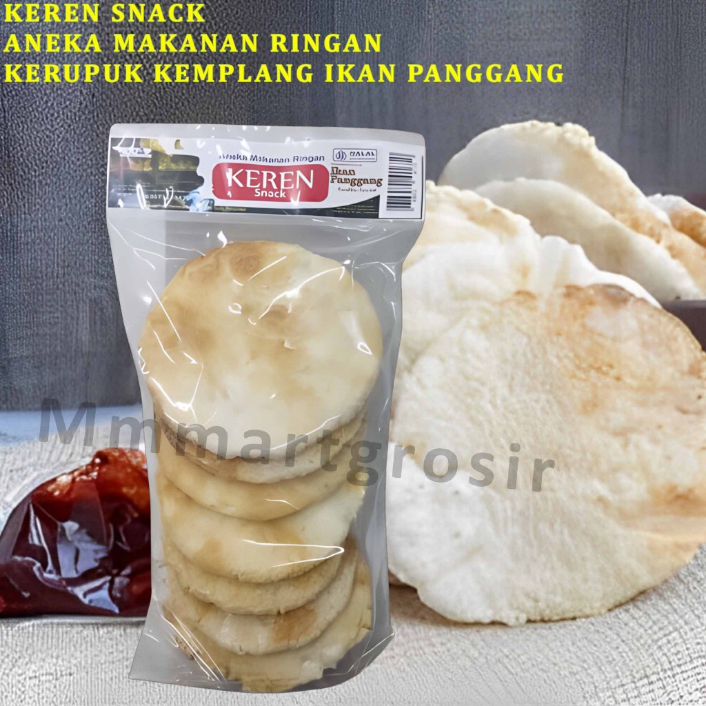 

Keren Snack / Kerupuk Kemplang / Kerupuk Ikan Panggang / 125gr