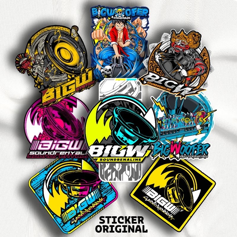 

PREMIUM - STICKER BIGW & BIGWOOFER Besar Laminasi Kulit Jeruk