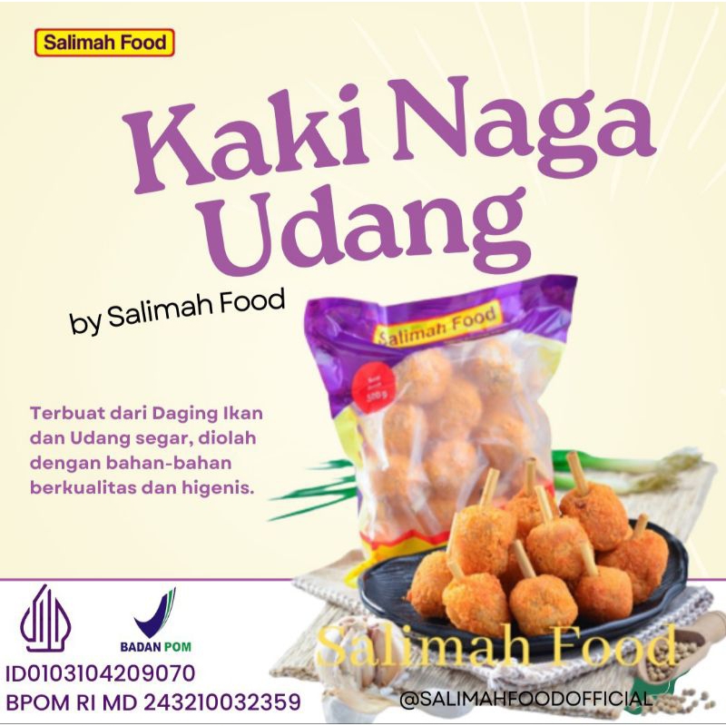 

Kaki Naga Udang Salimah Food Isi 20-21 pcs 500gr