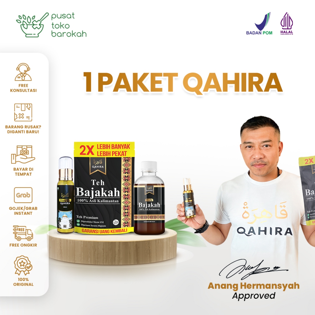 Qahira - Teh Bajakah Qahira 1 Pcs | Teh Bajakah Herbal Original Bantu Atasi Benjolan