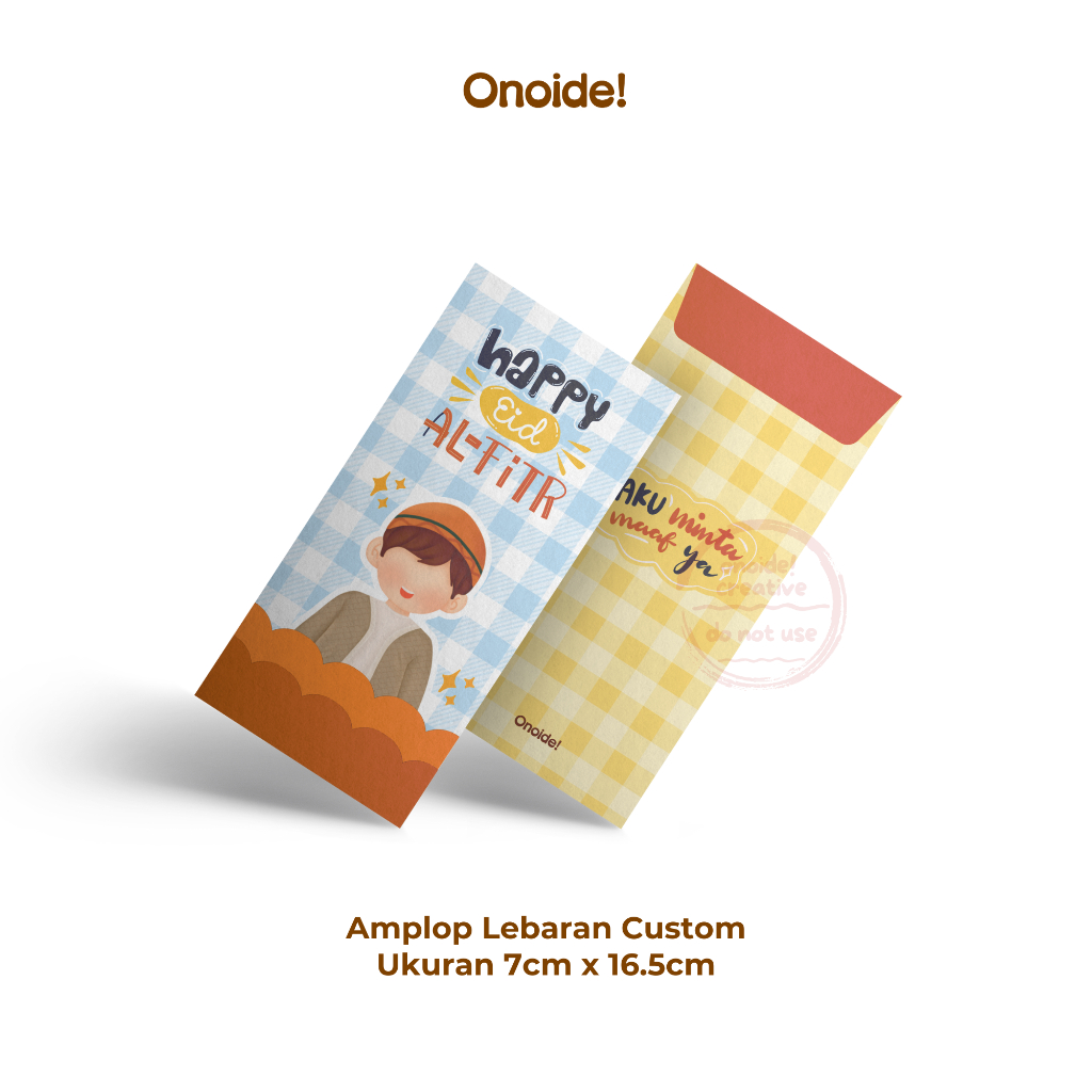 

Onoide! - Amplop Angpao THR Lebaran Lucu Unik Custom 9 Isi 5pcs Ukuran 7cm x 16.5cm