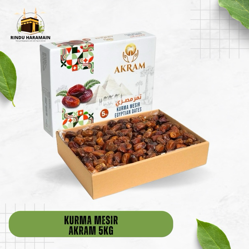 

Kurma Mesir Akram Egyptian Dates 5 kg