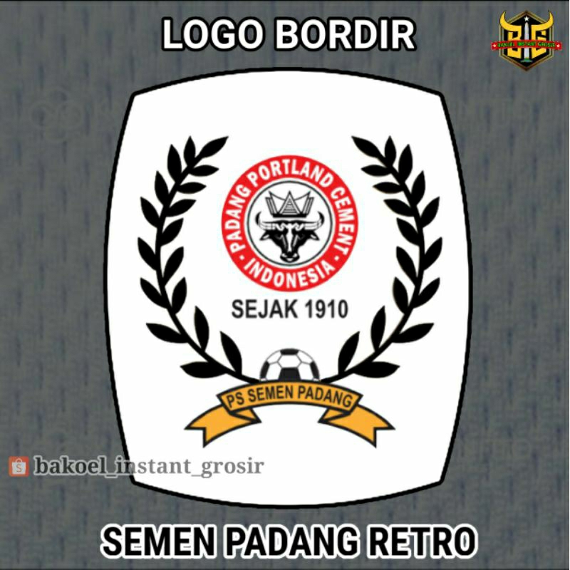 Logo BORDIR Patch PS SEMEN PADANG Retro CUSTOM Emblem Satuan