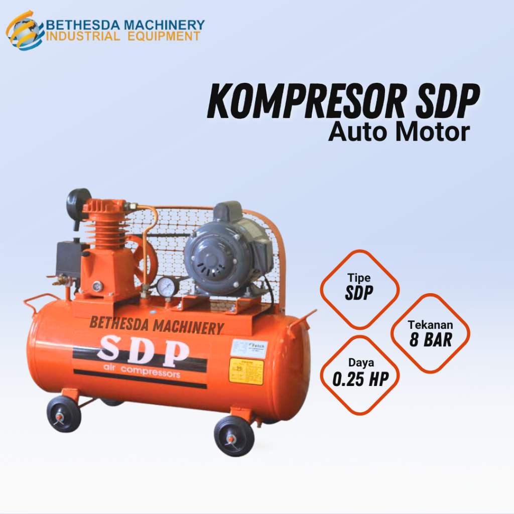 Kompresor Udara Auto 1/4 Hp / KOMPRESOR ANGIN SDP 0.25 HP 8 BAR Listrik 220V