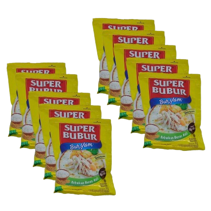 

Super Bubur Buryam Bubur Ayam Instan 22gr 1 Renceng isi 10 Sachet