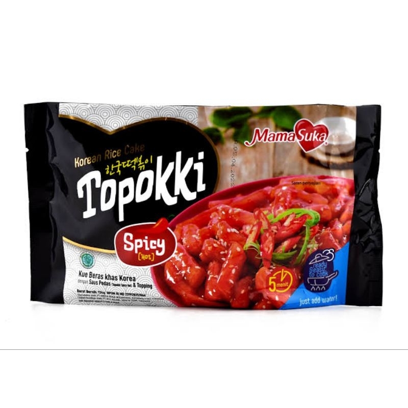 

Mamasuka topokki instan saus pedas (hot spicy) 134gr