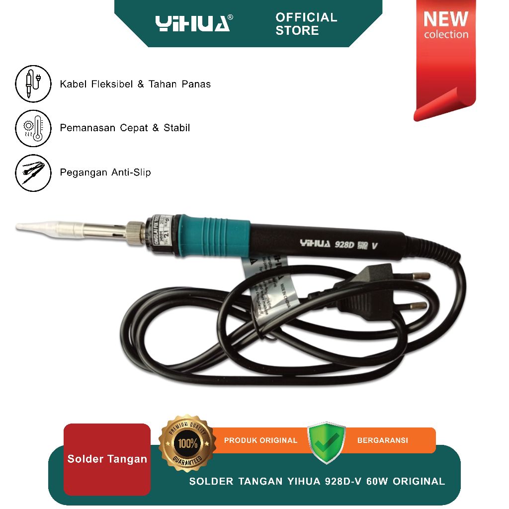 SOLDER TANGAN YIHUA 928D-V 60W ORIGINAL