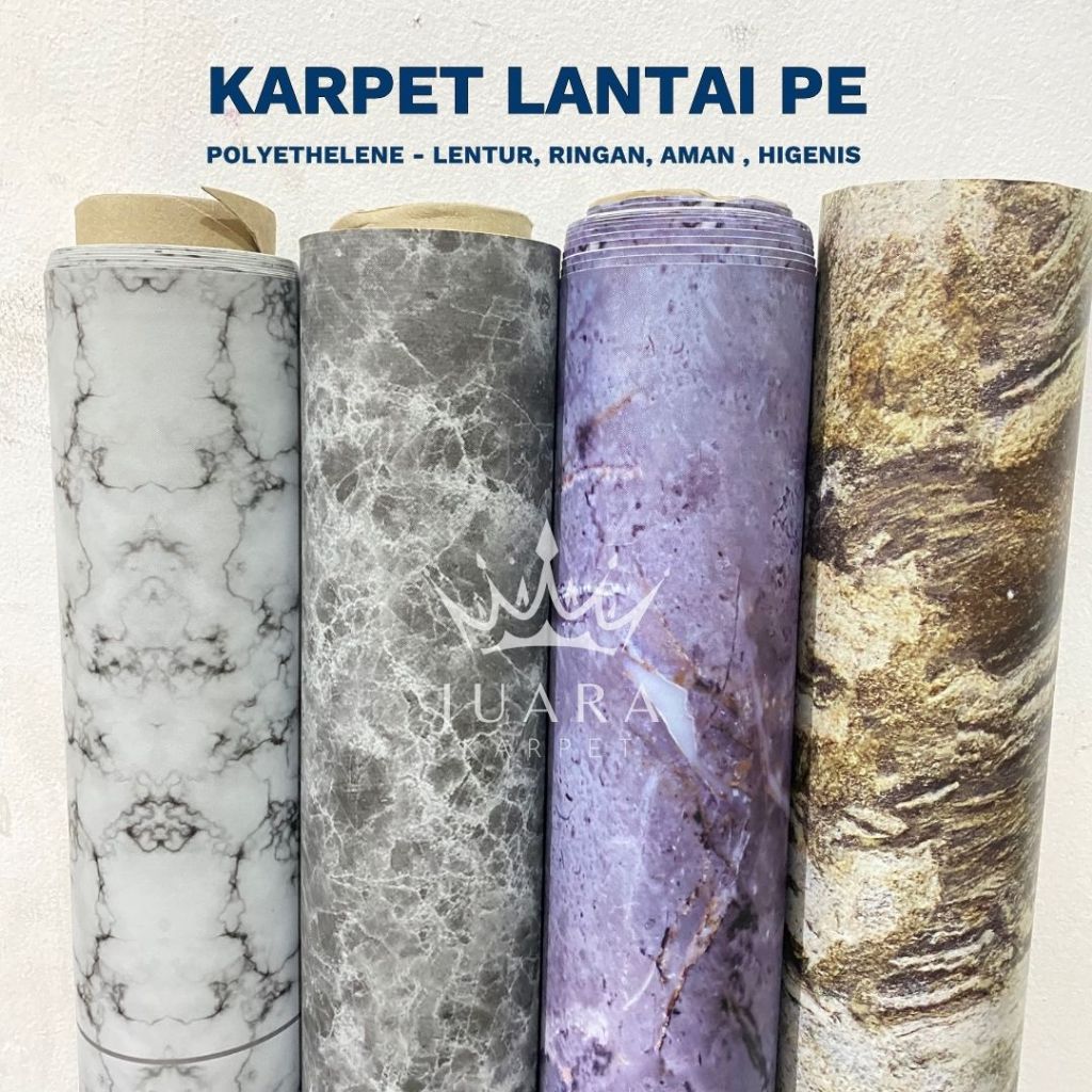KARPET LANTAI RUMAH PE PLASTIK VINYL TEBAL | POLYETHELENE | ALAS BERMAIN ANAK BAYI | AMAN HIGENIS