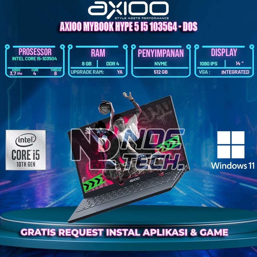 AXIOO MYBOOK HYPE 5 I5 1035G4