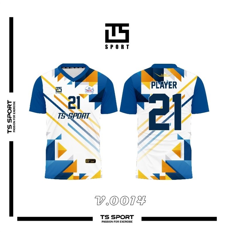 Kaos Jersey Volly Full Printing Gratis Tambah Nama Nomor Logo Sponsor