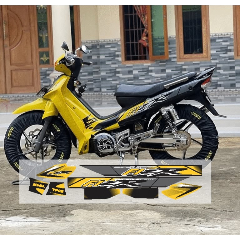 STRIPING VARIASI FIZR MALAYSIA FIZ R KUNING HITAM