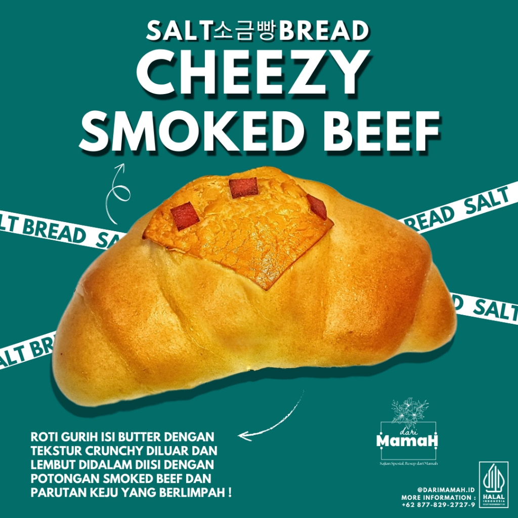 

Korean Salt Bread Cheezy Smoked Beef dari Mamah