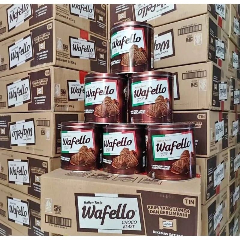 

Wafello Wafer Coklat Kaleng 234gr