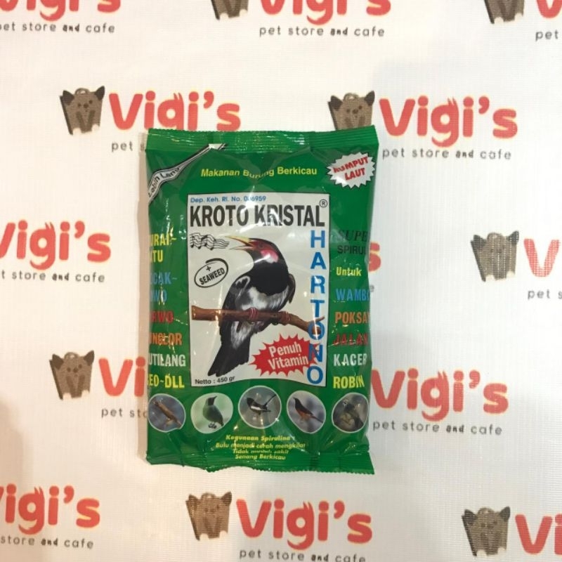 KROTO KRISTAL HIJAU SEAWEED - Pakan Burung