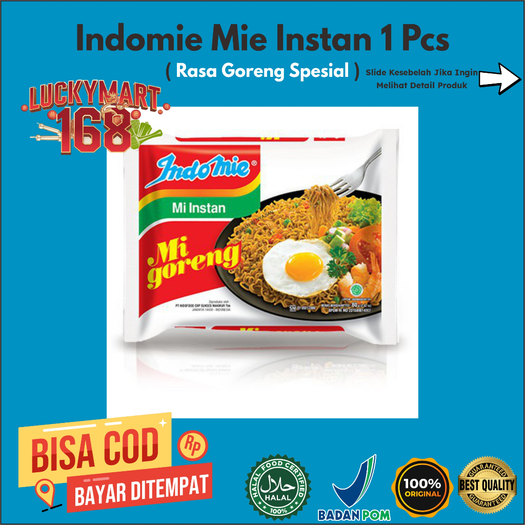 

INDOMIE Mi Instan Goreng Spesial 1 Pcs x 85Gr