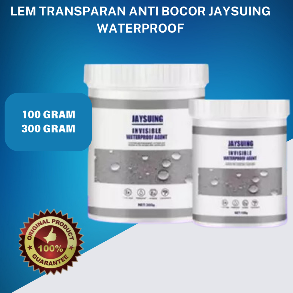 Jaysuing Invisible Waterproof Agent Transparan Anti Bocor Lem