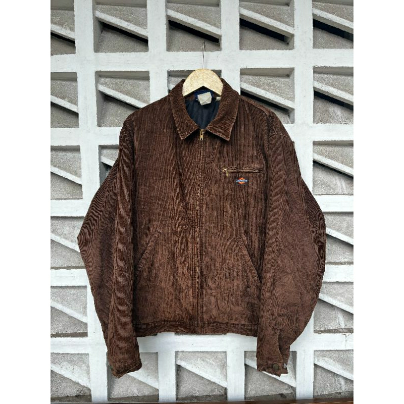 dark brown dickies korduroy detroit jacket