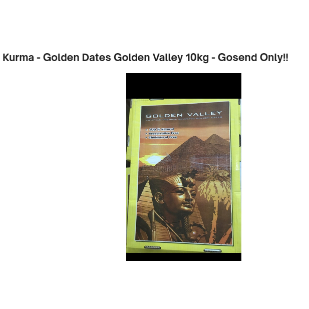 

Kurma - Golden Dates Golden Valley 10kg - Gosend Only!!