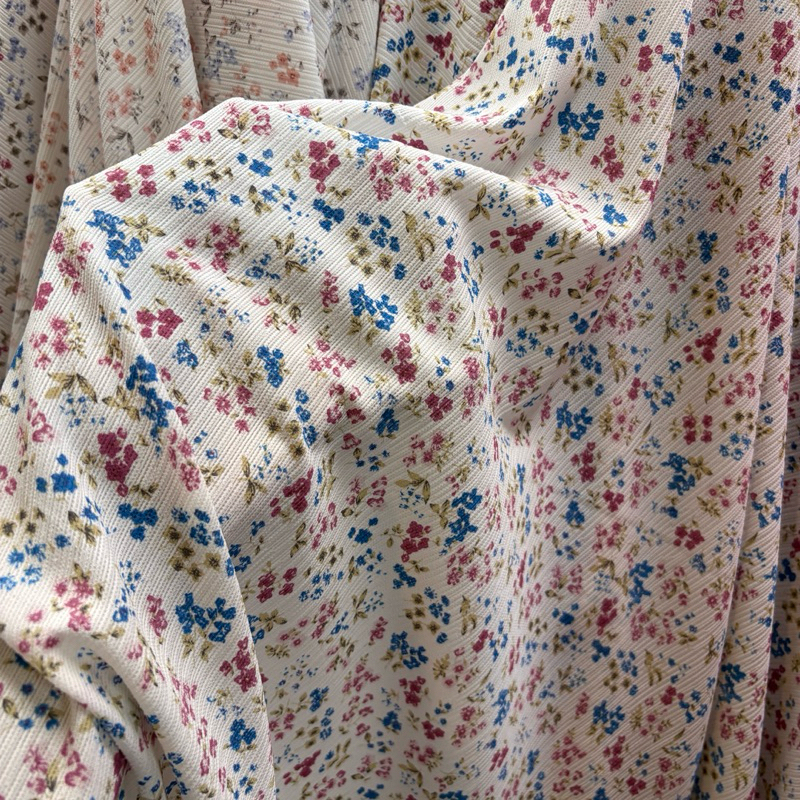 kain cringkel motif premium - kain cringkel motif bunga - kain cringkel motif Korea - kain cringkel 
