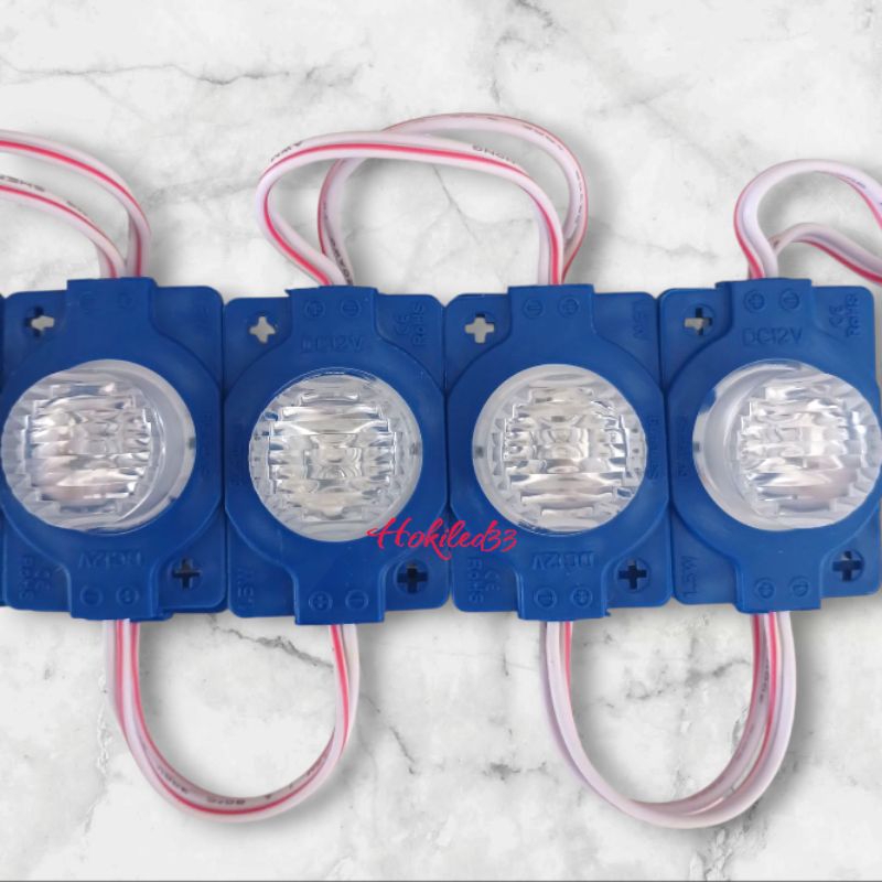 LED Module mata 1 (12Volt) warna biru