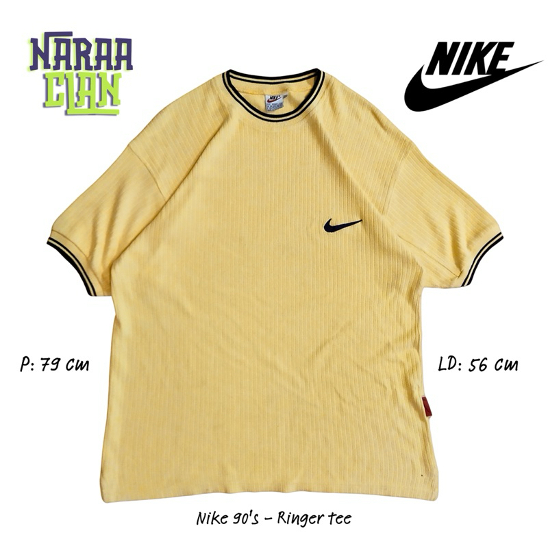 Nike 90's Ringer tee | Official Tag | Secondbranded | Kaos Brand | Tshirt Brand