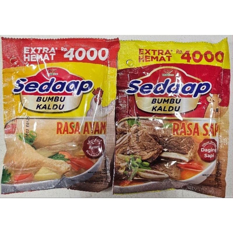 

Sedaap Bumbu Kaldu 100g - 1 Sachet