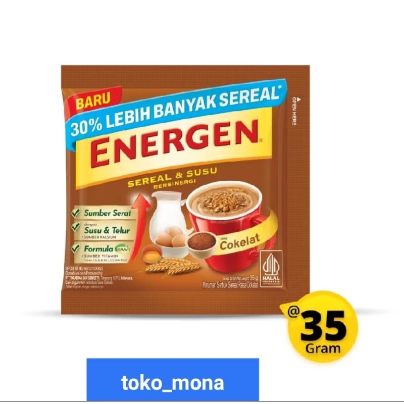 

Energen 1 bungkus (sachet)