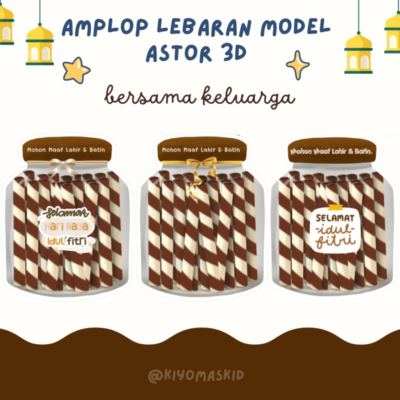 

(A5) Amplop Lebaran Model Astor 3D/Amplop Lebaran Unik Terbaru 2025/Amplop Idul Fitri/Amplop Kue Kering Lebaran