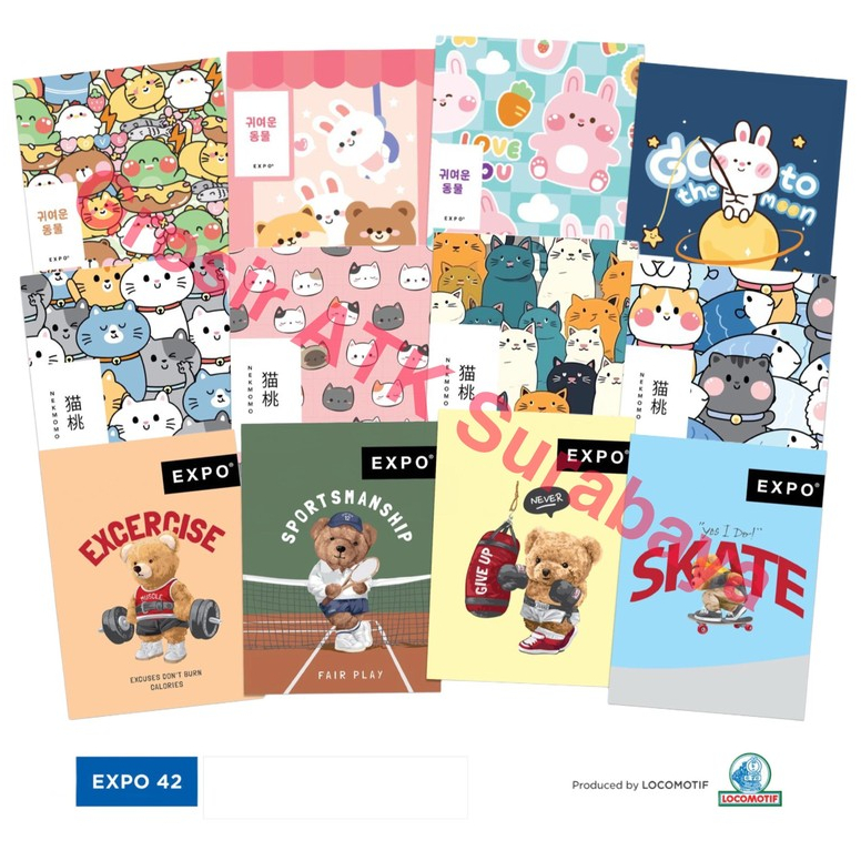 

( DAPAT 10 BUKU /1 PAK / PACK ) BUKU TULIS EXPO 42 CAMPUS / Buku EXPO 42 SEPERTI Big Boss Sidu 42