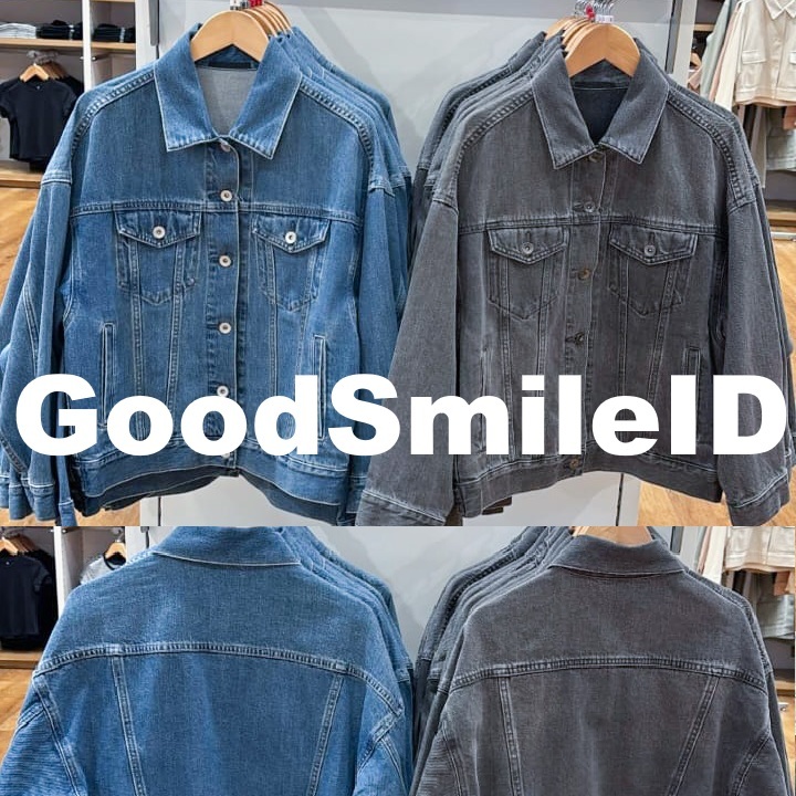 NEW Women Jaket Oversize Denim Oversized Jacket Outer Wanita UNIQLO