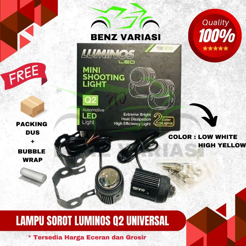 LAMPU TEMBAK LED Q2 LED MINI SHOOTING LIGHT LASER 2 COLORS LAMPU SOROT MATA ELANG LUMINOS Q2 LASER