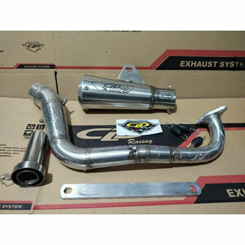 Knalpot Racing Mio,Beat,MioJ,Mio M3,Scoopy,Genio,Xeon Rc Type Monster X Series by CLD Racing Origina