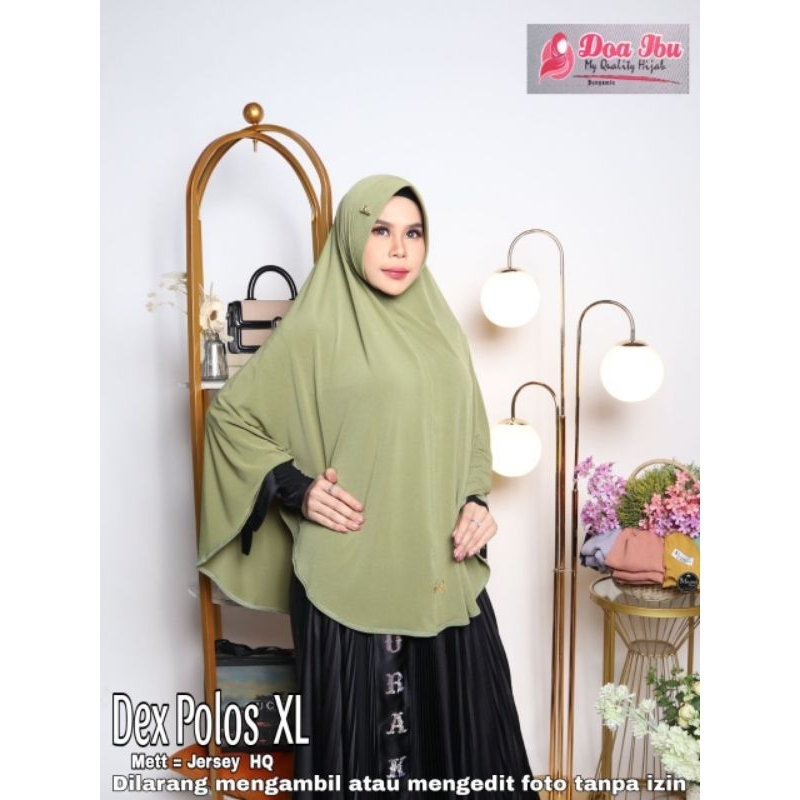Doa Ibu Jilbab Dex Polos XL