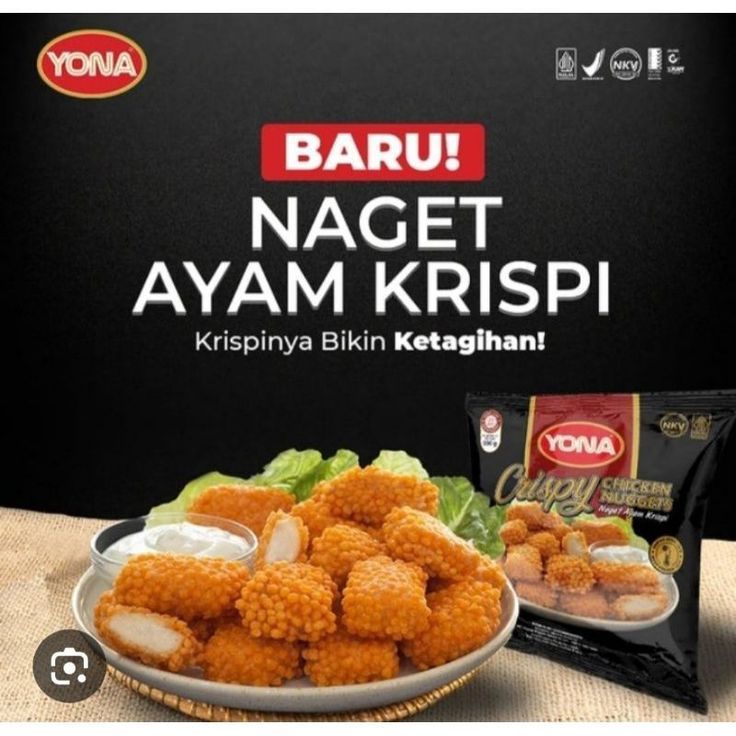 

TERMURAH - YONA Nugget Ayam "CRISPY" 500gr (Khusus INSTANT & SAME DAY)