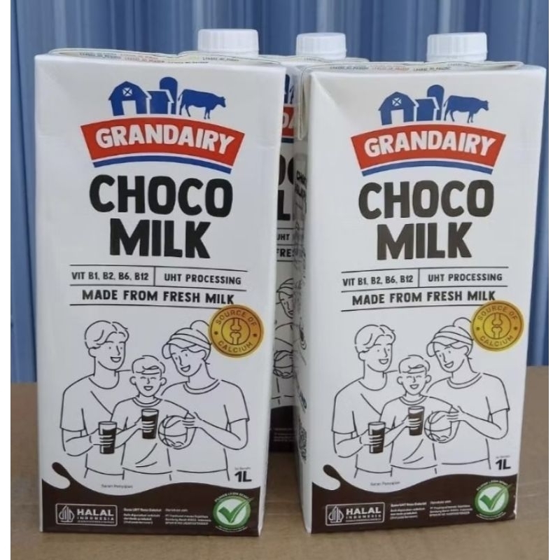 

Grandairy Choco Milk Susu Made With Fresh Milk 1 Liter