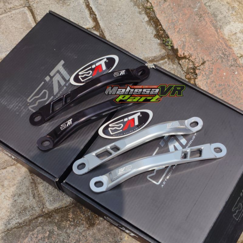 Begel RX King original aitech/ Behel belakang RX King CNC aitech Alumunium hitam dan silver